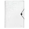 Leitz Carpeta de proyecto WOW PP, carpeta ampliable, A4, polipropileno (PP), blanco, horizontal, 250 hojas