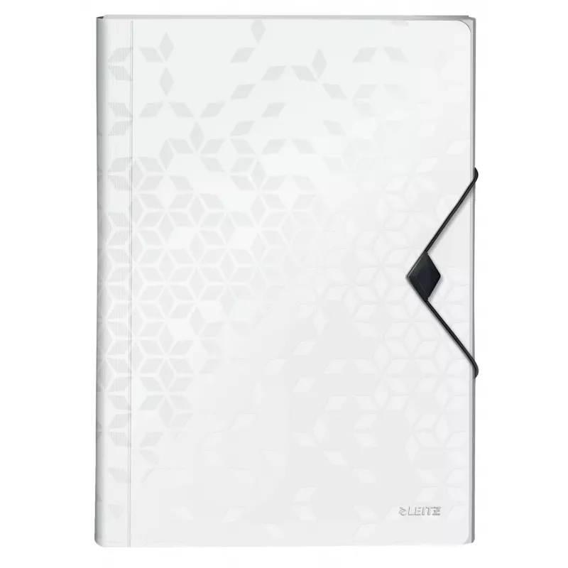 Leitz Carpeta de proyecto WOW PP, carpeta ampliable, A4, polipropileno (PP), blanco, horizontal, 250 hojas