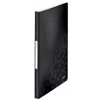 Leitz Libro de fundas WOW PP 40 fundas, negro, polipropileno (PP), 40 fundas, A4, 231 mm, 16 mm