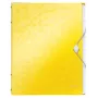 Leitz WOW PP Carpeta de separadores, 6 pestañas, carpeta de archivo convencional, A4, polipropileno (PP), amarillo, brillante, 200 hojas