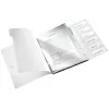 Leitz Carpeta de separadores WOW PP 6 pestañas, archivador convencional, A4, polipropileno (PP), negro, brillante, 200 hojas