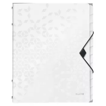 Leitz WOW PP separador de hojas, 12 pestañas, archivador convencional, A4, polipropileno (PP), blanco, brillante, 200 hojas