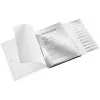 Leitz separador de hojas WOW PP 12 pestañas, archivador convencional, A4, polipropileno (PP), negro, brillante, 200 hojas