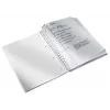Leitz cuaderno WOW A4 rayado, encuadernación en espiral con cubierta de PP, monocromático, negro, A4, 80 hojas, 80 g/m², tapa blanda