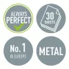 Leitz perforadora WOW 5008 metal 2 taladros / 30 hojas, 30 hojas, negro, blanco, metal, 8 cm, 5,5 mm, A4, A5, A6, folio, cuartilla US, 8 x 8 x 8 cm