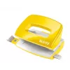 Leitz perforadora NeXXt WOW Mini 2 taladros / 10 hojas, 10 hojas, amarillo, plástico, 8 cm, 5,5 mm, A4, A5, A6, folio, cuartilla US, 8 x 8 x 8 cm