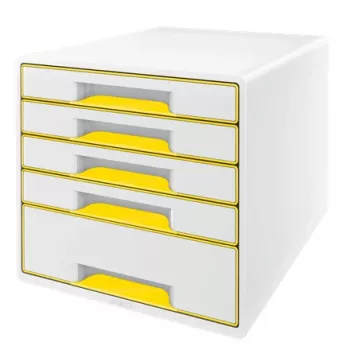 Leitz cajonera WOW Cube 5 cajones, 5 cajones, plástico, 270 mm, 287 mm, 363 mm, 3,59 kg