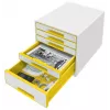Leitz cajonera WOW Cube 5 cajones, 5 cajones, plástico, 270 mm, 287 mm, 363 mm, 3,59 kg