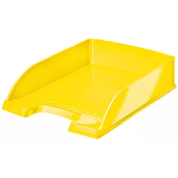 Leitz bandeja de documentos WOW, plástico, amarillo, A4, 242 x 330 x 60 mm, 255 mm, 70 mm