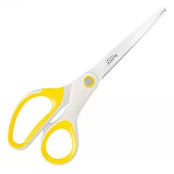 Leitz tijeras de oficina WOW Titanium 205 mm, adultos, corte recto, unidad, blanco, amarillo, acero inoxidable, tijeras de oficina
