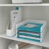 Leitz archivador de revistas WOW Dual Colour, violeta, blanco, plástico, A4, 73 mm, 272 mm, 318 mm