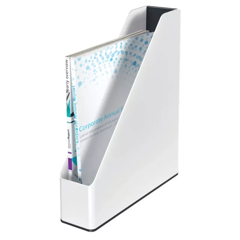 Leitz WOW Dual Colour revistero, A4, negro/blanco