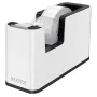 Leitz dispensador de cinta adhesiva WOW, 1,9 cm, 33 m, poliestireno (PS), negro, blanco, 51 mm, 126 mm