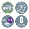 Leitz grapadora eléctrica NeXXt WOW 5566, 10 hojas, mecanismo de carga frontal, 1 cm, plástico, blanco, batería