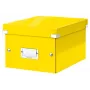 Leitz caja de almacenamiento pequeña Click & Store WOW, caja de almacenamiento, amarillo, rectangular, cartón, liso, interior