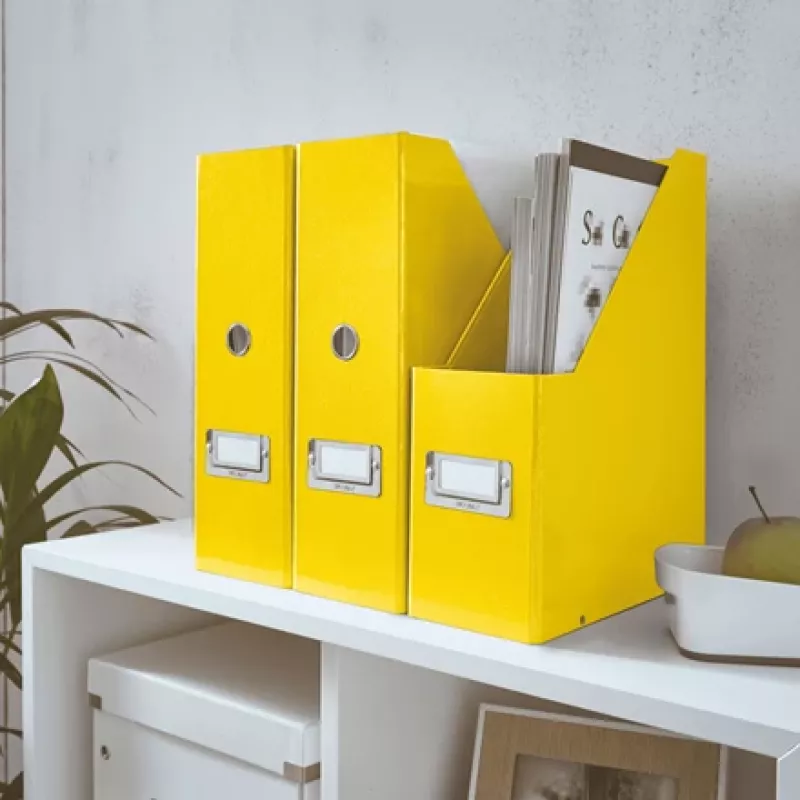 Leitz archivador de revistas Click & Store WOW, amarillo, cartón, 103 mm, 253 mm, 330 mm, 95 x 245 x 310 mm