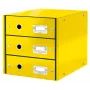Leitz cajonera Click & Store WOW (3 cajones), amarillo, cartón, 2,21 kg, 1 ud.
