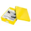 Leitz caja organizadora mediana Click & Store WOW, caja de almacenamiento, amarillo, rectangular, cartón, monocromático, interior