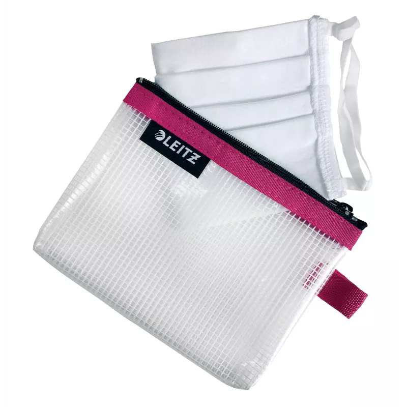 Leitz bolsa de viaje resistente al agua WOW Small, unisex, bolsa de accesorios, pequeña, cremallera, resistente al agua, rosa