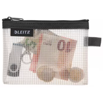 Leitz bolsa de viaje impermeable WOW Small, unisex, bolsa de accesorios, pequeña, cremallera, impermeable, negro