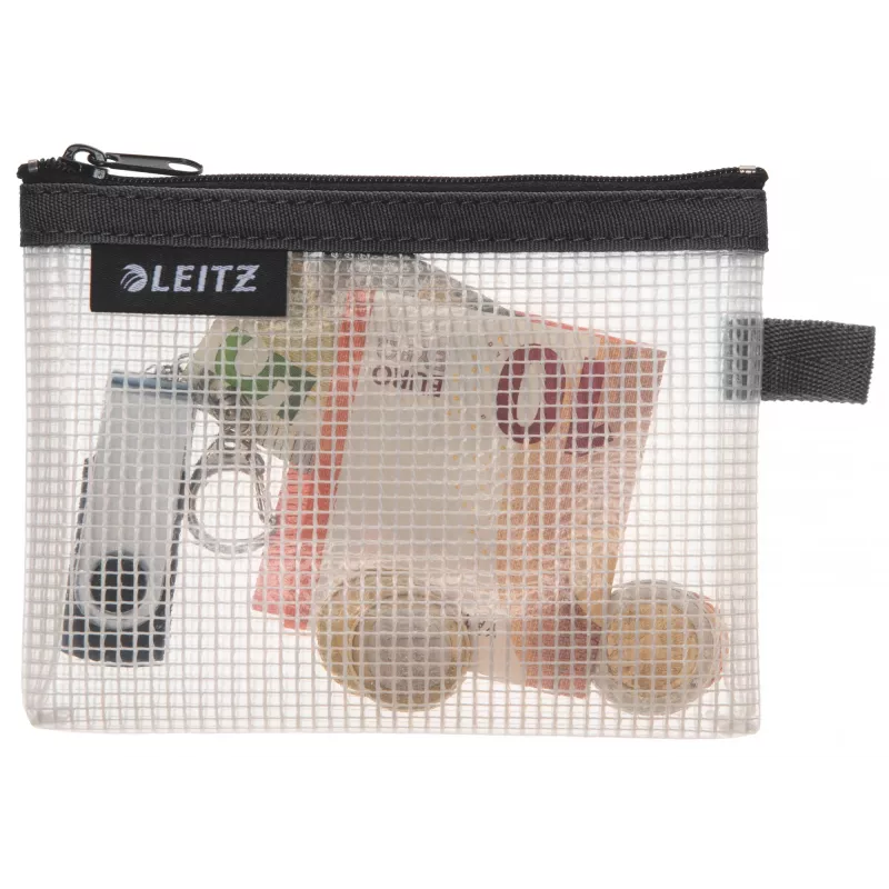 Leitz bolsa de viaje impermeable WOW Small, unisex, bolsa de accesorios, pequeña, cremallera, impermeable, negro
