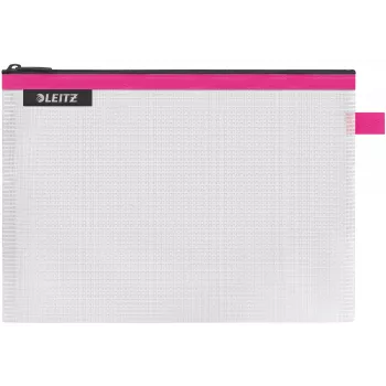 Leitz bolsa de viaje impermeable WOW Medium, unisex, bolsa de accesorios, mediana, cremallera, impermeable, rosa