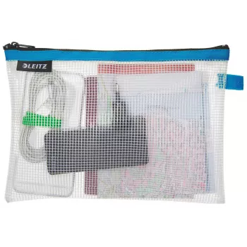 Leitz bolsa de viaje resistente al agua WOW Medium, unisex, bolsa de accesorios, mediana, cremallera, resistente al agua, azul