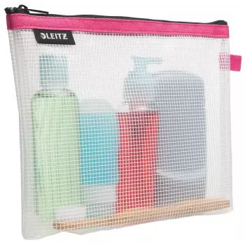 Leitz bolsa de viaje cosmética resistente al agua WOW, unisex, bolsa de accesorios, talla única, cremallera, resistente al agua, rosa