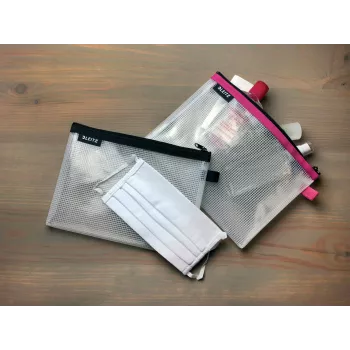 Leitz bolsa de viaje cosmética impermeable WOW, unisex, bolsa de accesorios, talla única, cremallera, impermeable, verde