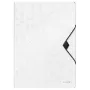 Leitz Carpeta de 3 solapas WOW PP A4, carpeta de presentación, A4, polipropileno (PP), blanco, vertical, 150 hojas