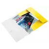Leitz Carpeta de 3 solapas WOW PP A4, carpeta de presentación, A4, polipropileno (PP), amarillo, vertical, 150 hojas
