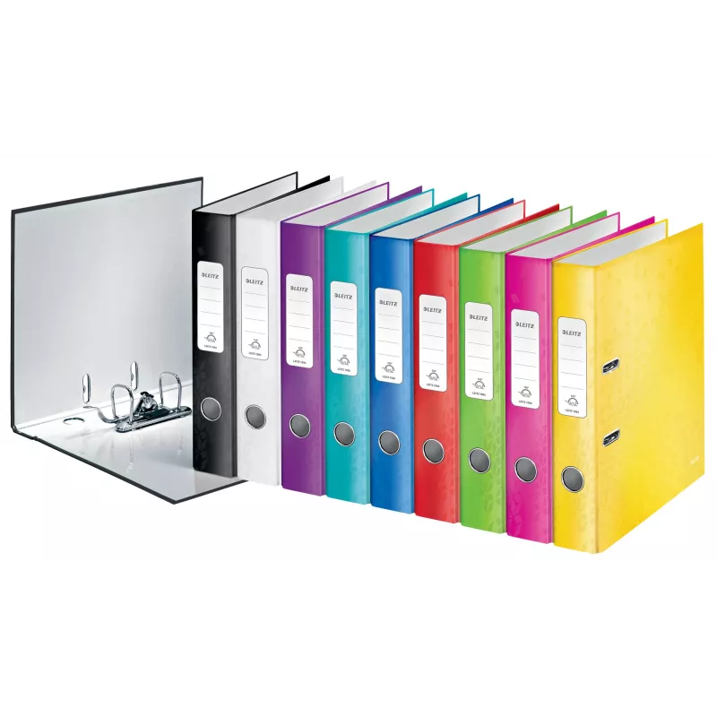 Leitz Archivo 180° WOW POB/laminado A4/50 mm, A4, anilla D, cartón, verde, 350 hojas, 285 mm