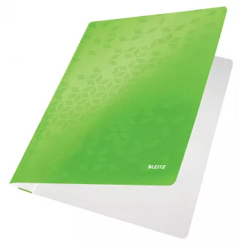 Leitz Carpeta plana cartón/cartulina WOW A4, carpeta convencional, A4, cartón, verde, vertical, 250 hojas