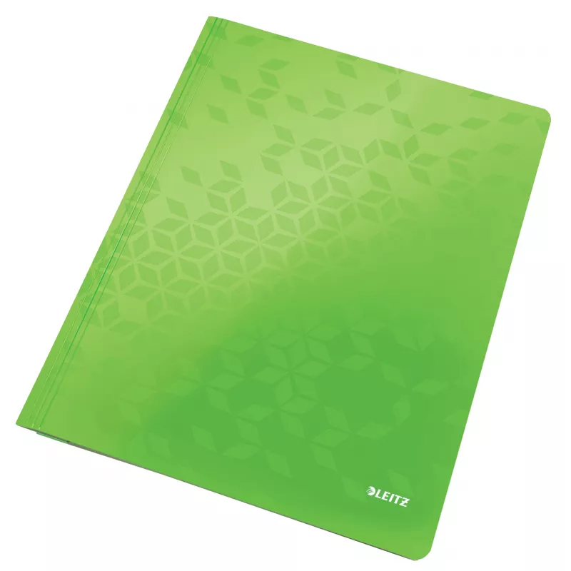 Leitz Carpeta plana cartón/cartulina WOW A4, carpeta convencional, A4, cartón, verde, vertical, 250 hojas