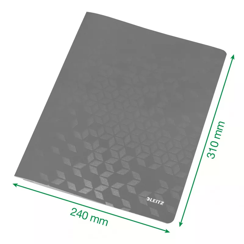 Leitz Carpeta plana cartón/cartulina WOW A4, carpeta convencional, A4, cartón, verde, vertical, 250 hojas