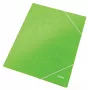 Leitz Carpeta de 3 solapas WOW cartón/POB A4, carpeta manila, A4, polipropileno (PP), verde, 250 hojas, 80 g/m²