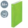Leitz Archivo de anillas WOW laminado A4+ 2DR/25 mm, A4+, anilla D, cartón, verde, 250 hojas, 80 g/m²
