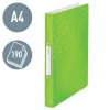 Leitz Archivo de anillas WOW PP A4 2RR/25 mm, A4, anilla redonda, polipropileno (PP), verde, 190 hojas, 80 g/m²