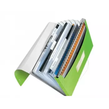 Leitz Carpeta de proyecto WOW PP, A4, polipropileno (PP), verde, vertical, 250 hojas, 80 g/m²