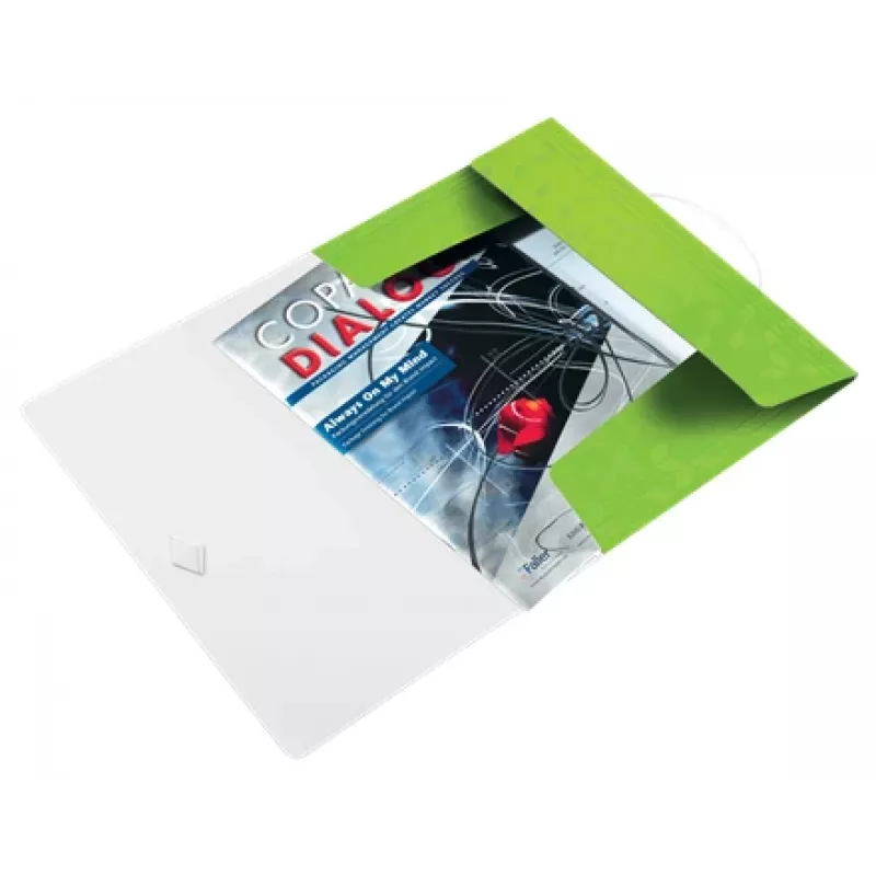 Leitz Carpeta de 3 solapas WOW PP A4, A4, polipropileno (PP), verde, vertical, 150 hojas, 80 g/m²