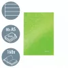 Leitz Cuaderno WOW A5 rayado con tapa dura 90 g/80 hojas, estampado, verde, A5, 80 hojas, 80 g/m², papel rayado