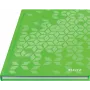 Leitz Cuaderno WOW A5 cuadriculado con tapa dura, estampado, verde, A5, 80 hojas, 80 g/m², cuadriculado