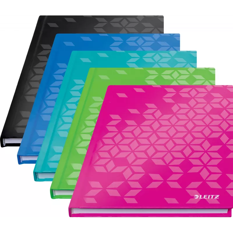 Leitz Cuaderno WOW A5 cuadriculado con tapa dura, estampado, verde, A5, 80 hojas, 80 g/m², cuadriculado