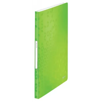 Leitz Libro de fundas WOW PP 40 fundas, verde, polipropileno (PP), 40 fundas, 40 hojas, vertical, A4