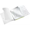 Leitz Libro separador WOW PP 6 pestañas, archivo convencional, A4, polipropileno (PP), verde, brillante, 200 hojas
