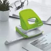 Leitz Perforadora WOW 5008 metal 2 taladros / 30 hojas, 30 hojas, verde, metal, plástico, 8 cm, 5,5 mm, A4, A5, A6, folio, US quart, 8 x 8 x 8 cm