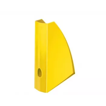 Leitz Clasificador de revistas WOW, amarillo, plástico, A4, 75 mm, 258 mm, 312 mm