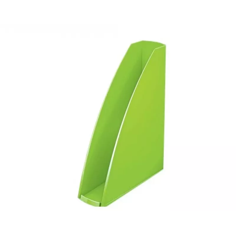 Leitz Caja de revistas WOW, verde, plástico, A4, 75 mm, 258 mm, 312 mm