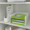 Leitz Bandeja de documentos WOW bicolor, plástico, verde, blanco, A4, A4, 267 mm, 336 mm