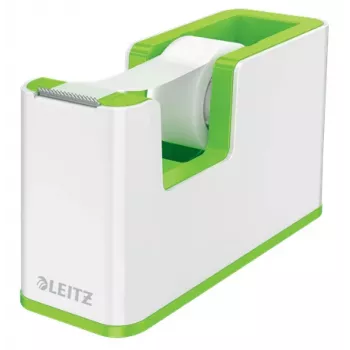 Leitz WOW Portacintas adhesivas, 1,9 cm, 33 m, poliestireno (PS), verde, blanco, 51 mm, 126 mm